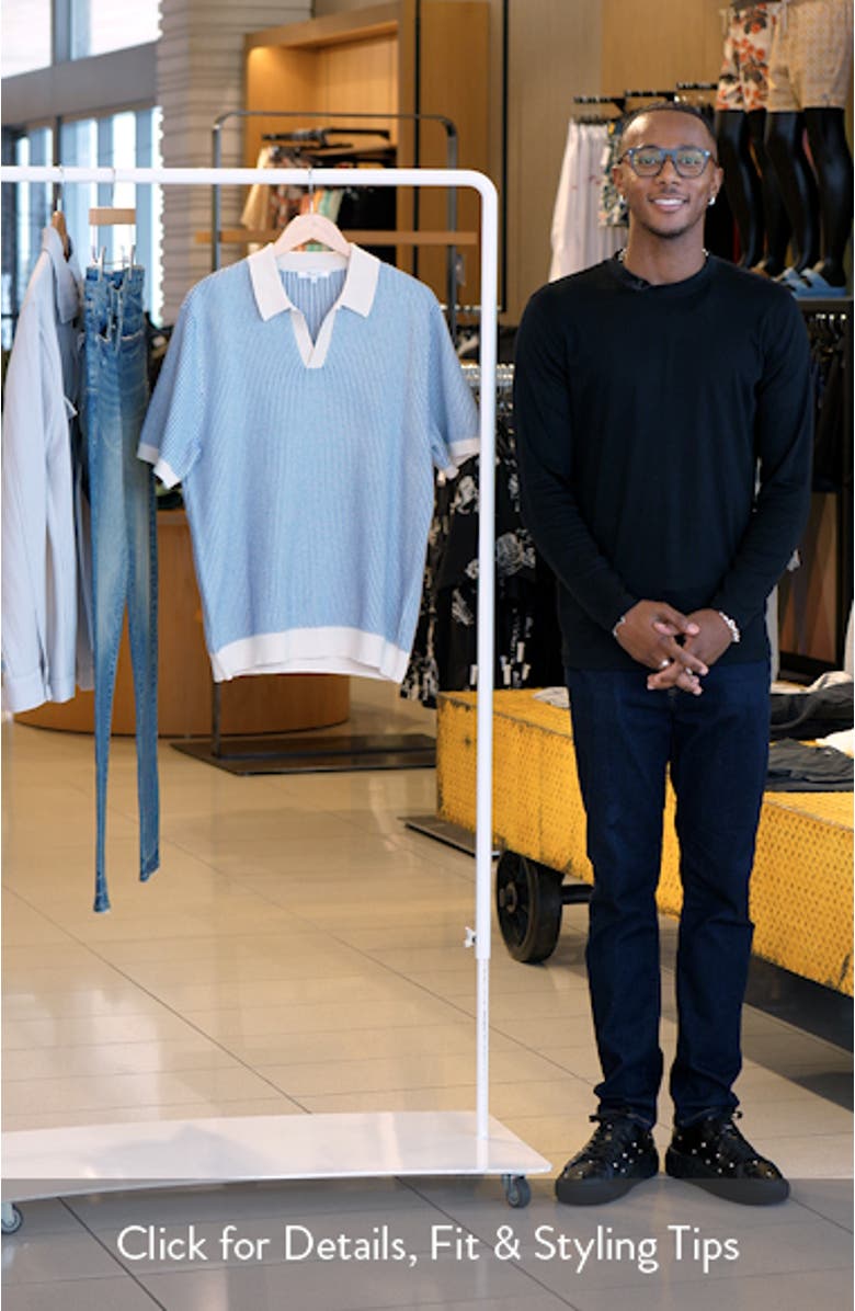 Johnny Collar Tuck Stitch Polo, sales video thumbnail