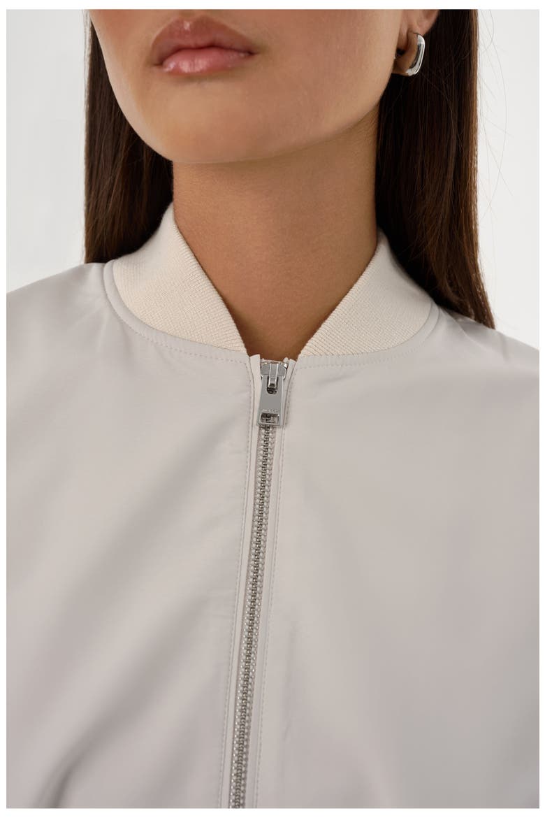 IRIANA | Bomber Jacket, Alternate, color, Whisper White