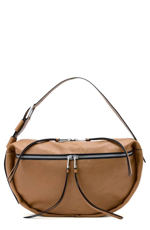 Noemie Leather Shoulder Bag
