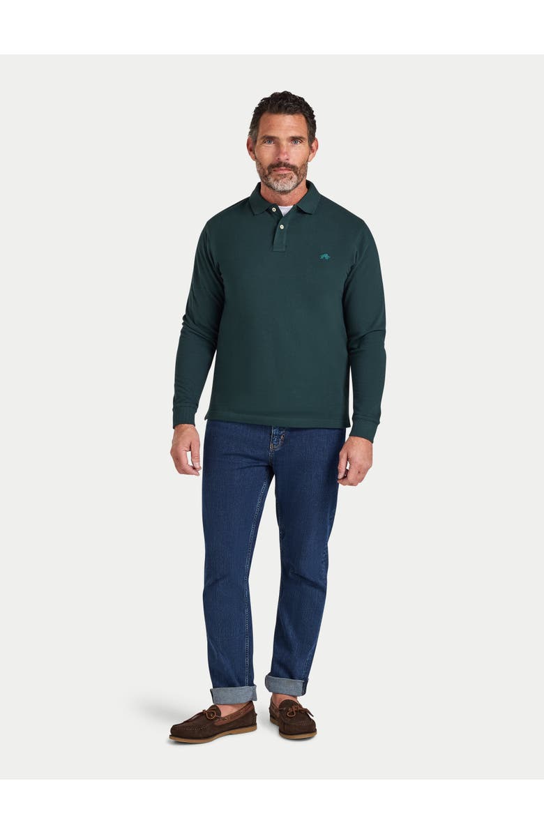 Raging Bull Long Sleeve Classic Pique Polo, Alternate, color, Forest