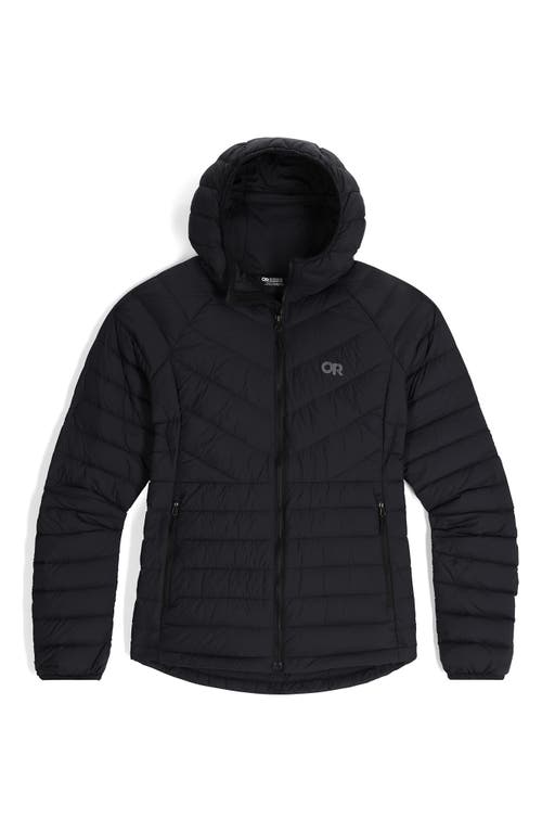 Outdoor Research Transcendent Water Resistant 800 Fill Power Down Jacket In Black