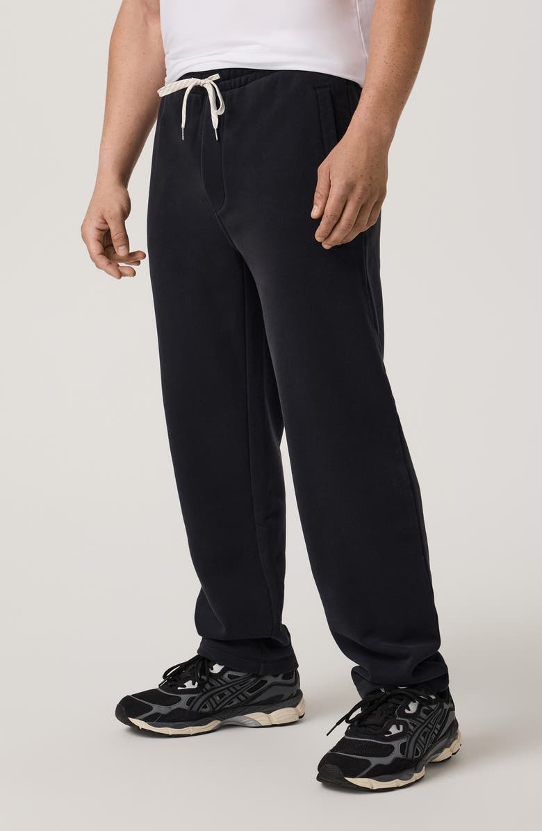 Vuori Seaside Relaxed Organic Cotton Blend Sweatpants, Alternate, color, Black