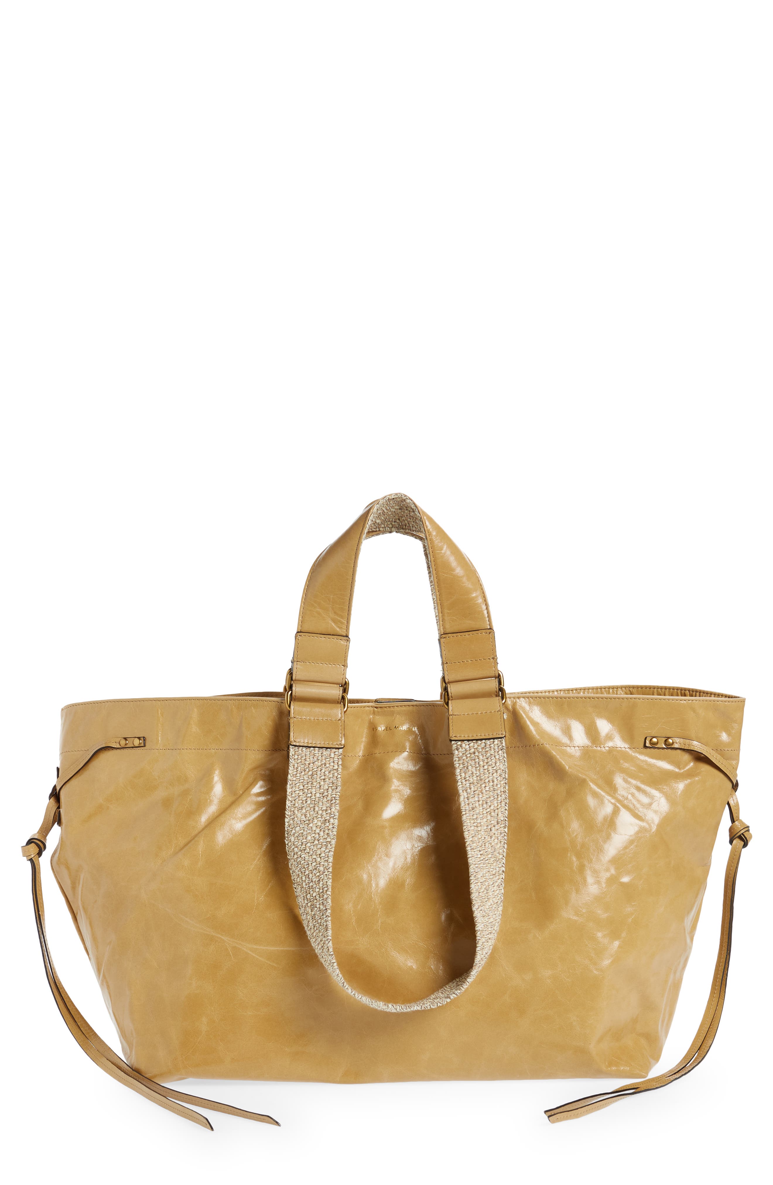 Isabel Marant New Wardy Leather Tote, Main, color, 