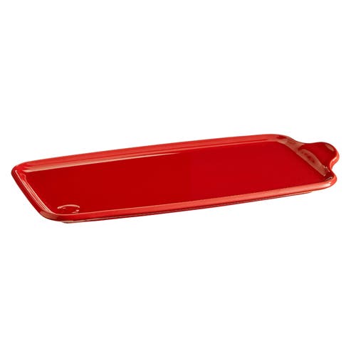 Emile Henry 12" X 6" Large Appetizer Platter In Burgundy