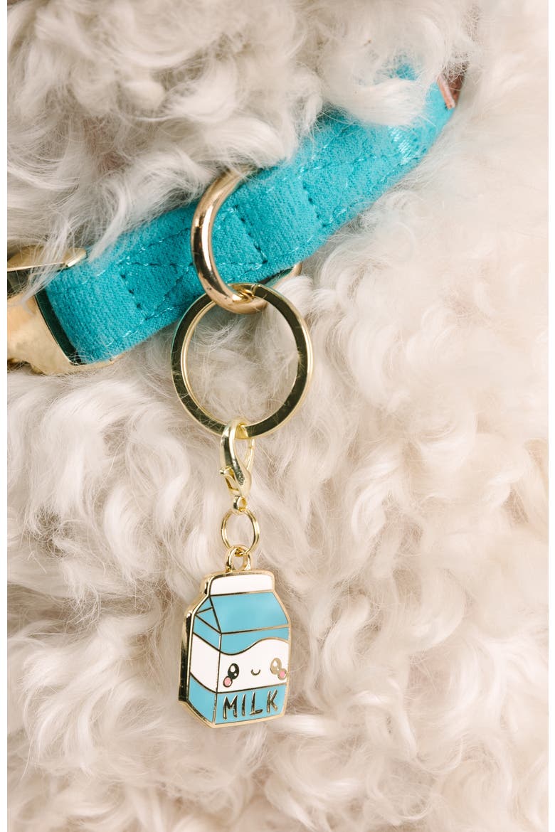 Milk Pet Collar Charm, Alternate, color, Milk