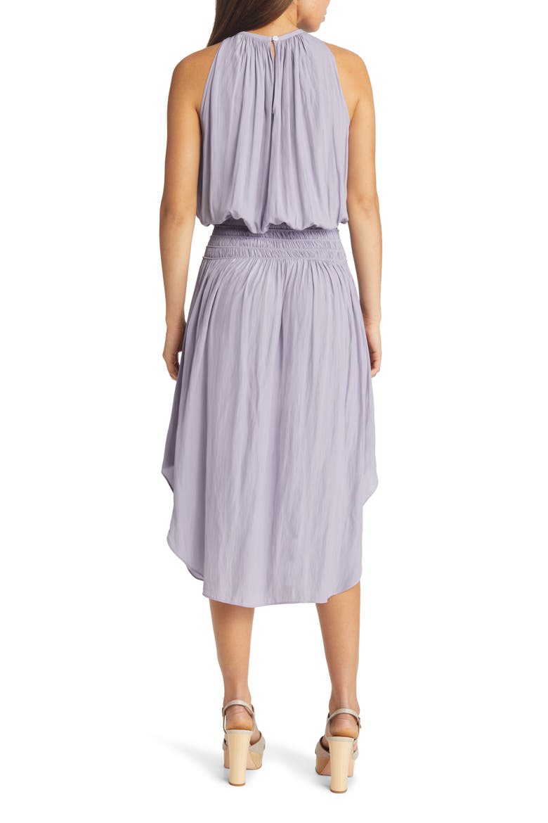 Audrey Smocked Waist Sleeveless Midi Dress, Alternate, color, LAVENDER LUST