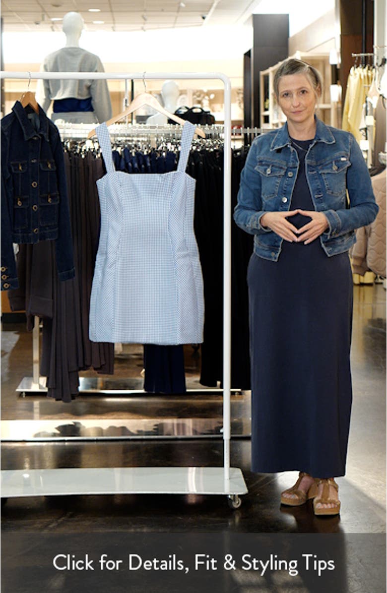 Andreina Houndstooth Check Cocktail Minidress, sales video thumbnail