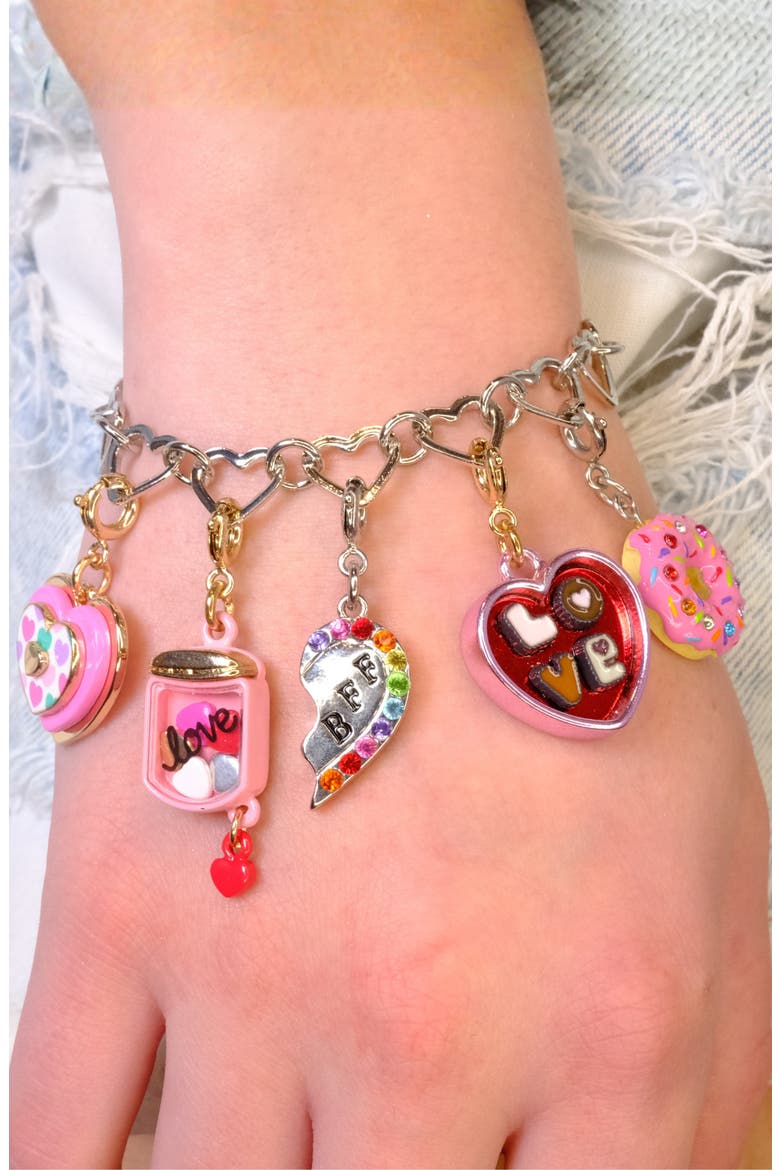 Box of Chocolates CHARM IT® Heart Charm, Alternate, color, CHOCOLATE/ GOLD