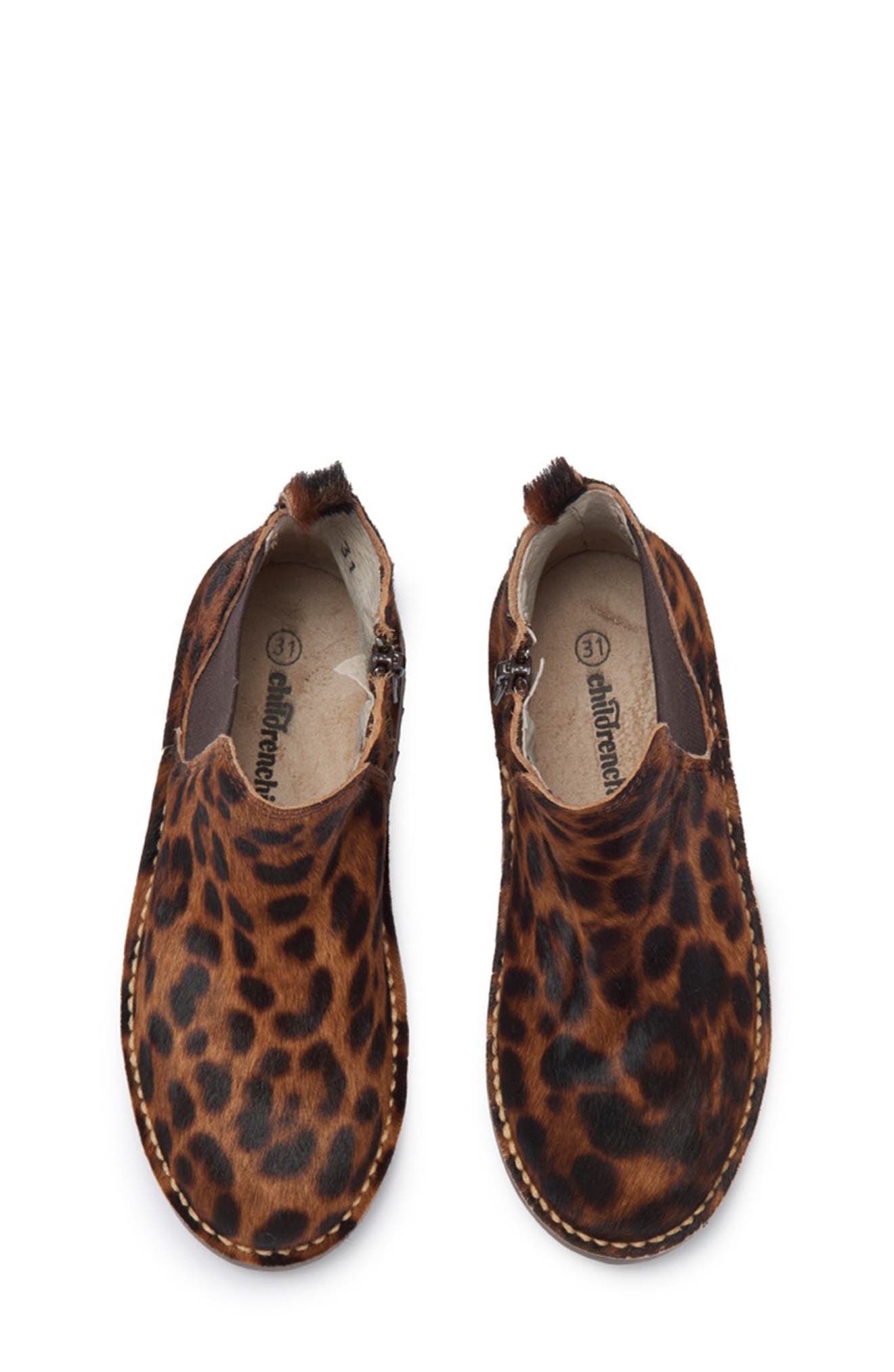 CHILDRENCHIC Kids' Glitter Chelsea Boot, Alternate, color, Animal Print