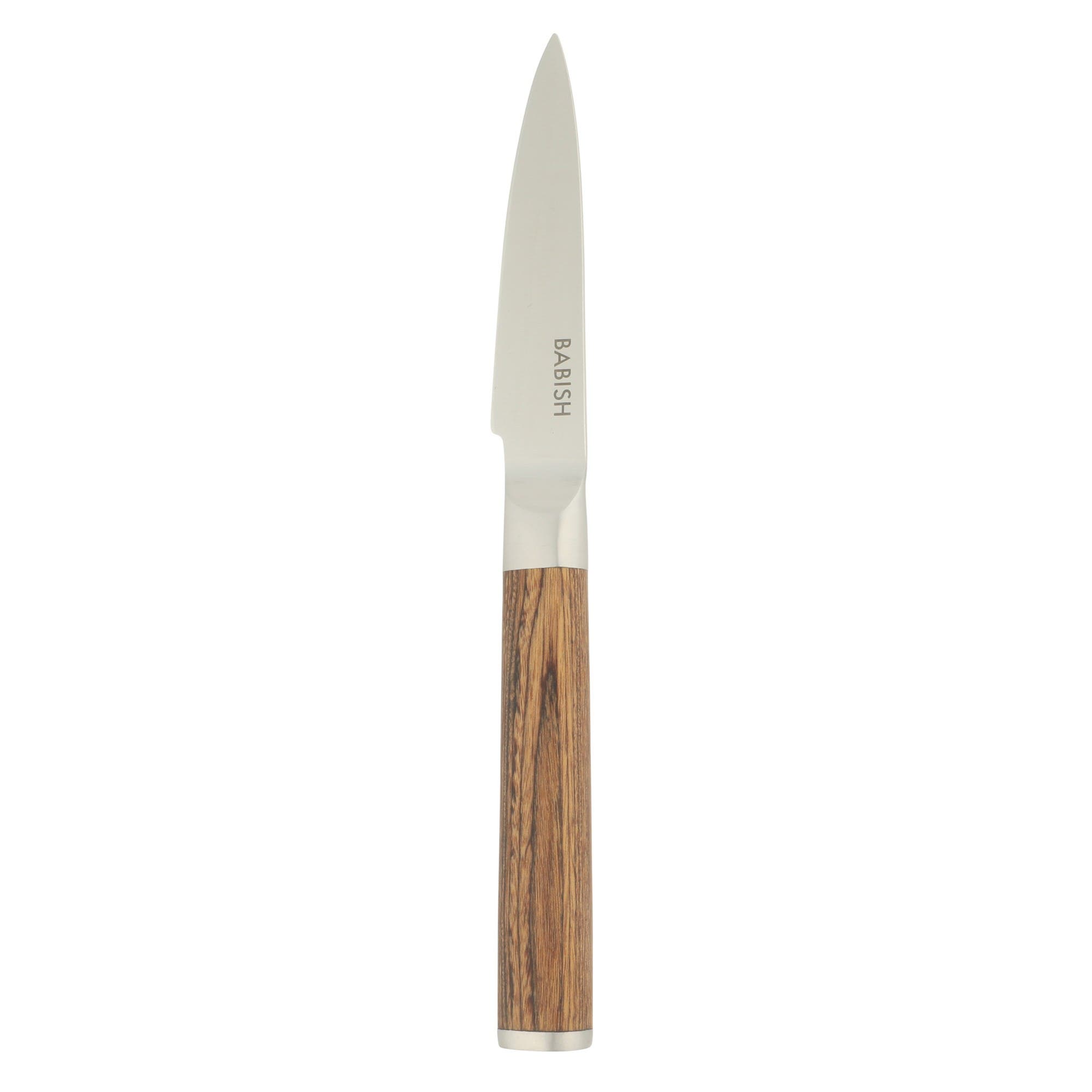 Babish German 1.4116 Stainless Steel Paring Knife With Pakka Wood Handle In Brown