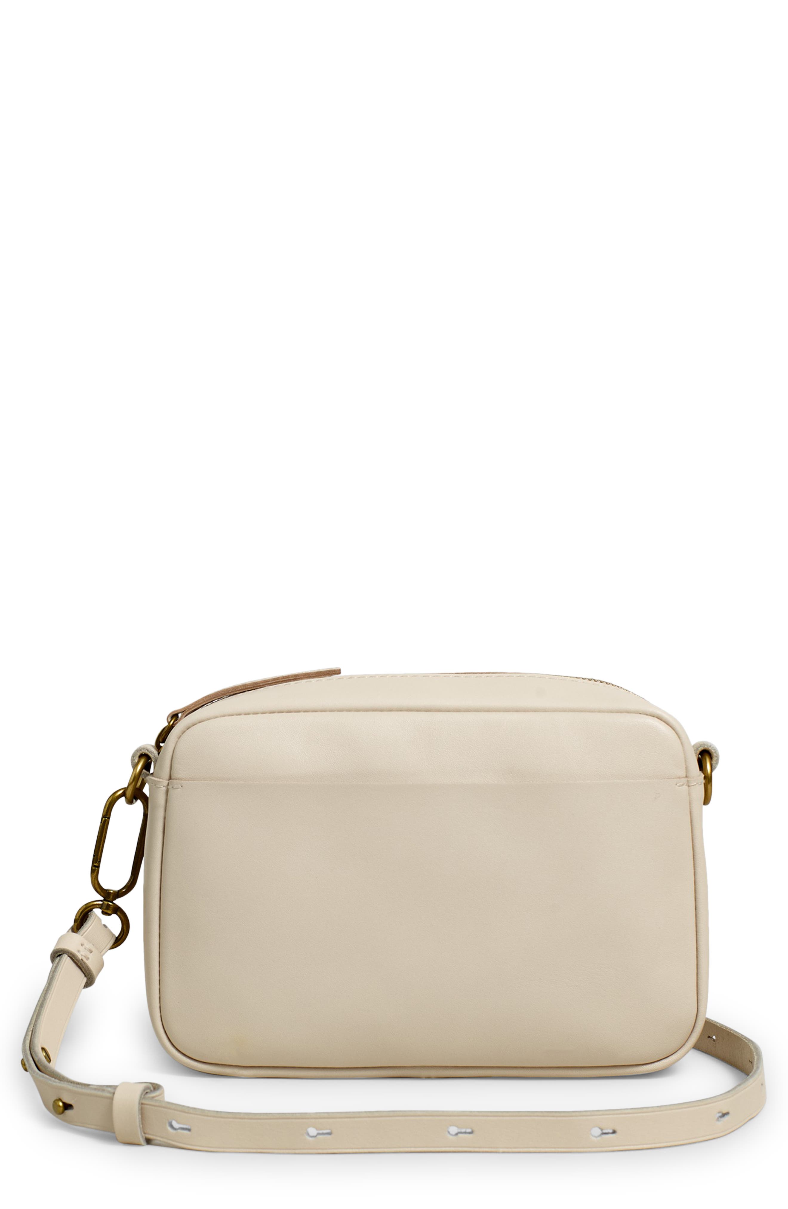 Medium The Carabiner Leather Crossbody Bag, Main, color, HARVEST MOON