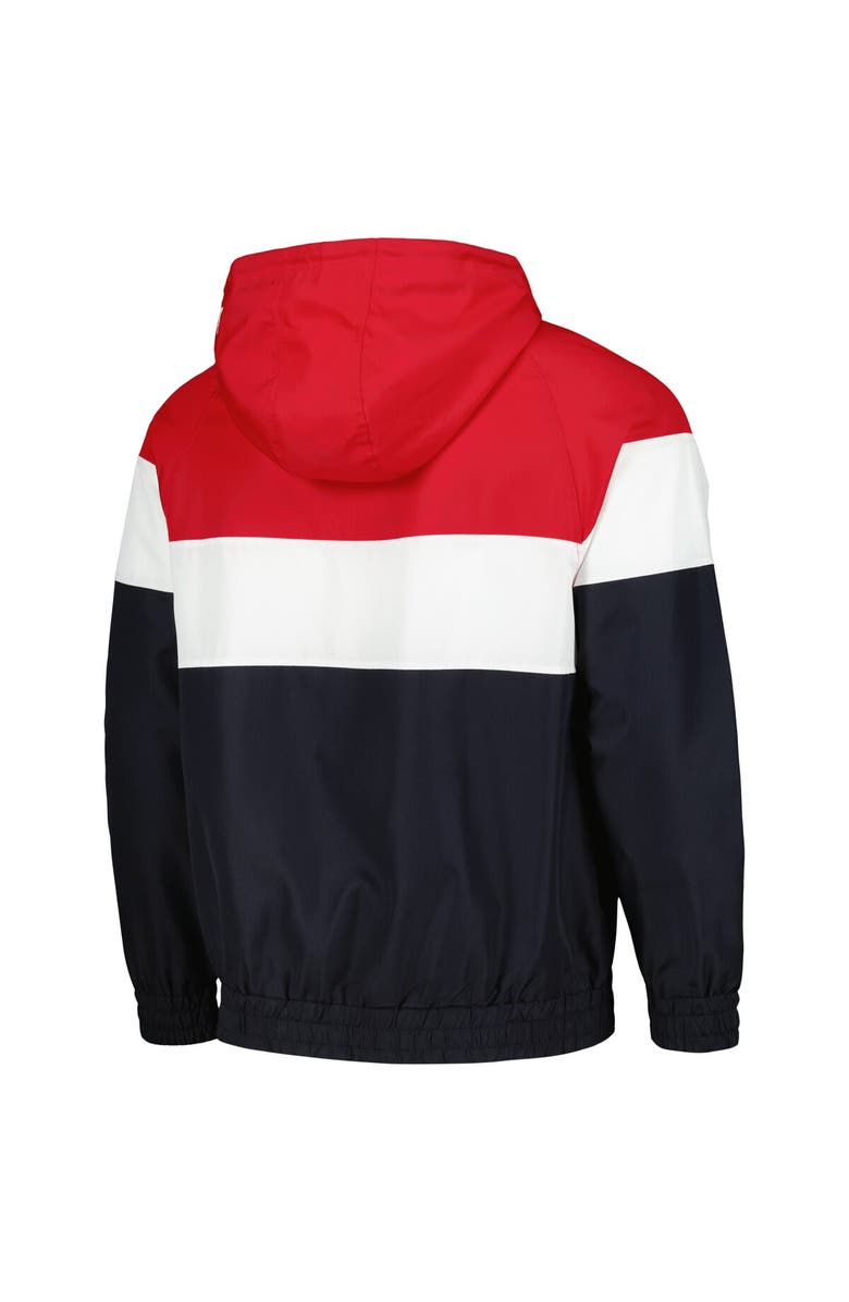 5TH AND OCEAN BY NEW ERA Men's 5th & Ocean by New Era Navy USMNT Throwback Quarter-Zip Windbreaker Jacket, Alternate, color, Navy
