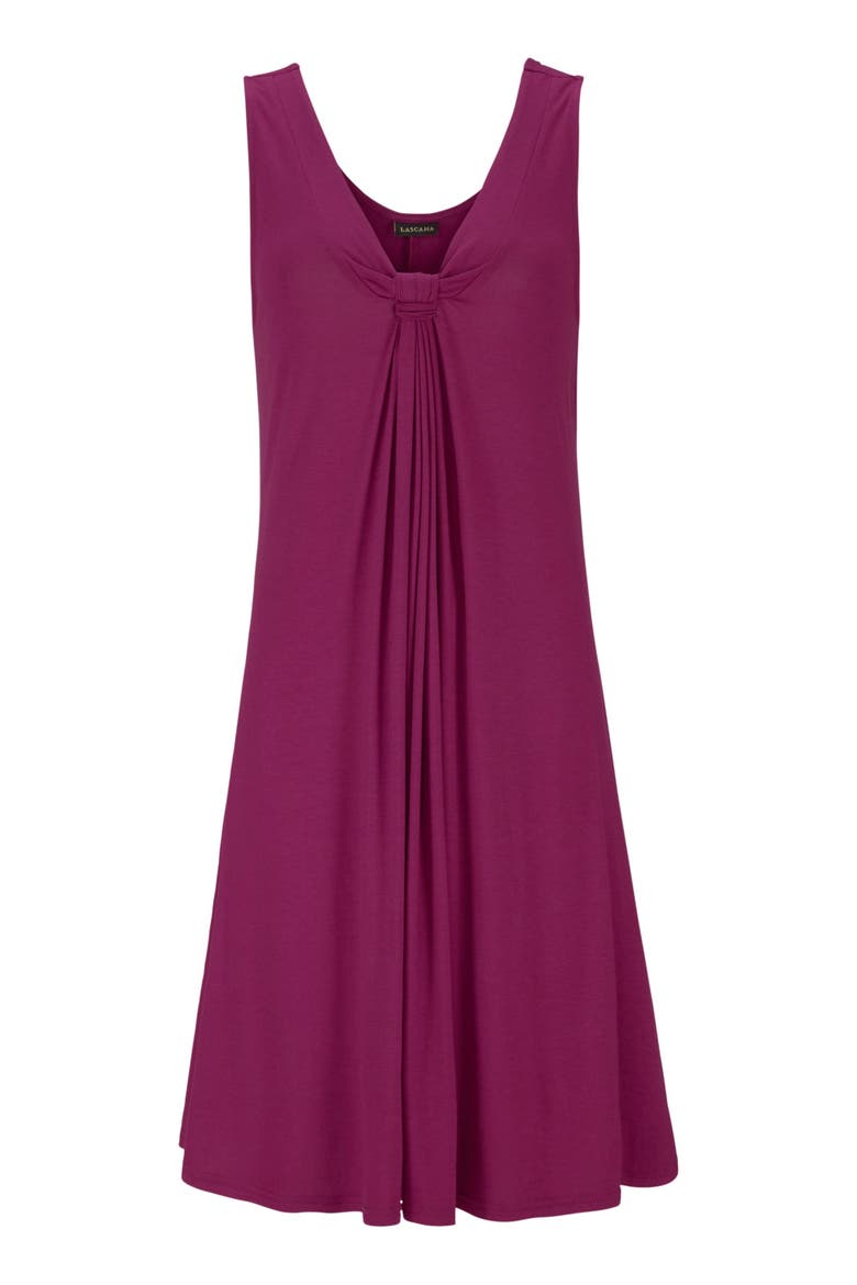 Knot Detail Dress, Alternate, color, Wine