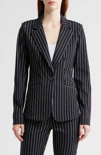 NIC+ZOE Railroad Stripe Stretch Blazer