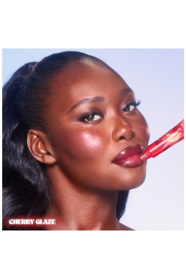 Unreal Lips Healthy Glow Nectar Nourishing Lip Oil with Hyaluronic Acid and Vitamin E, Alternate, color, CHERRY GLAZE