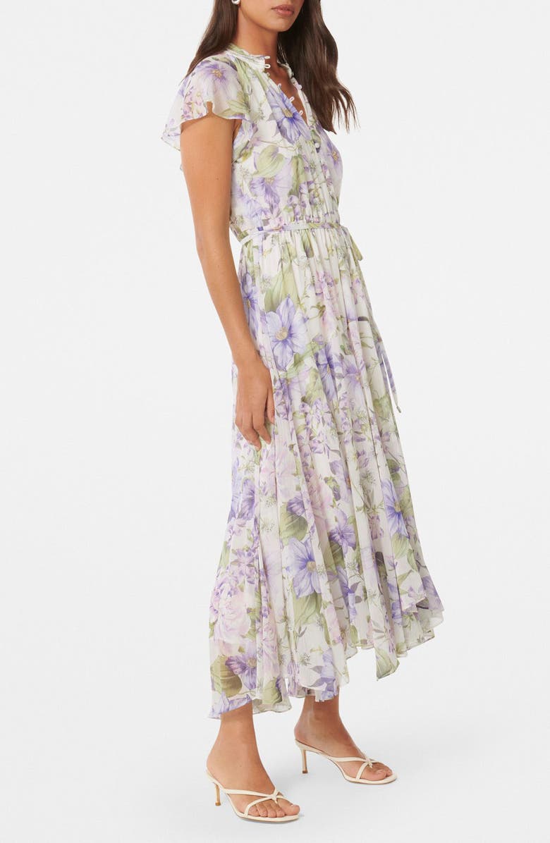 Ever New Freya Flutter Sleeve Midi Dress, Alternate, color, 