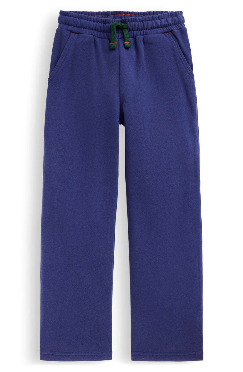 Boden Kids' Straight Leg Cotton Joggers, Main, color, Navy