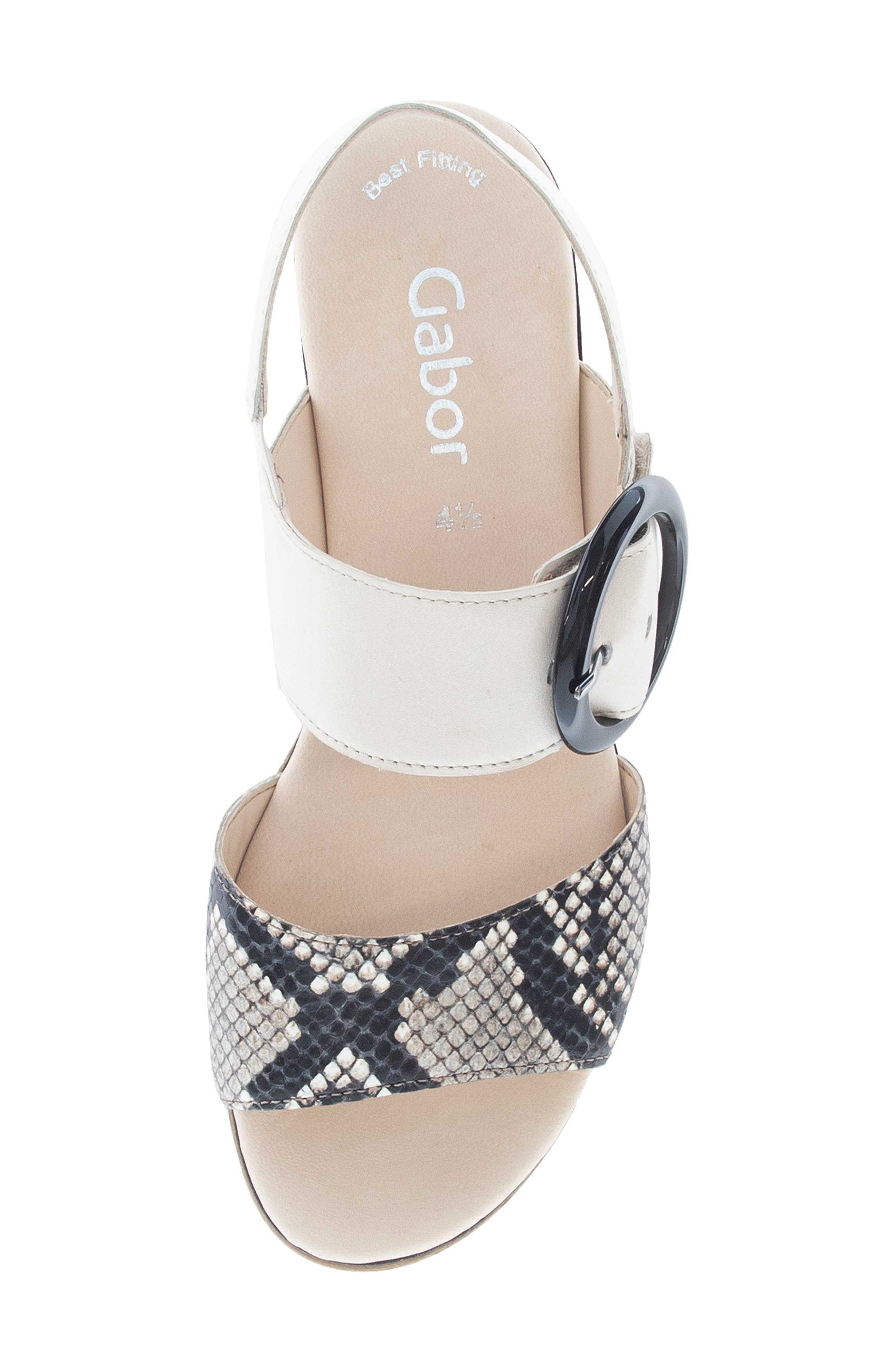 Quarter Strap Wedge Sandal, Alternate, color, MUSCHEL