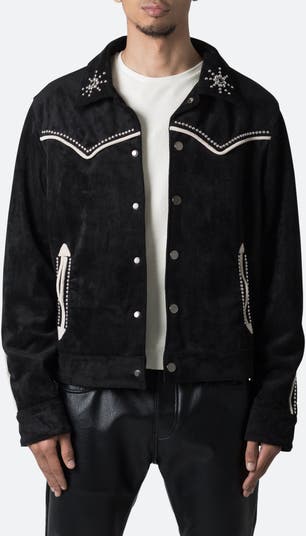 mnml Embellished Western Faux Suede Jacket | Nordstrom mnml Embellished Western Faux Suede Jacket | Nordstrom