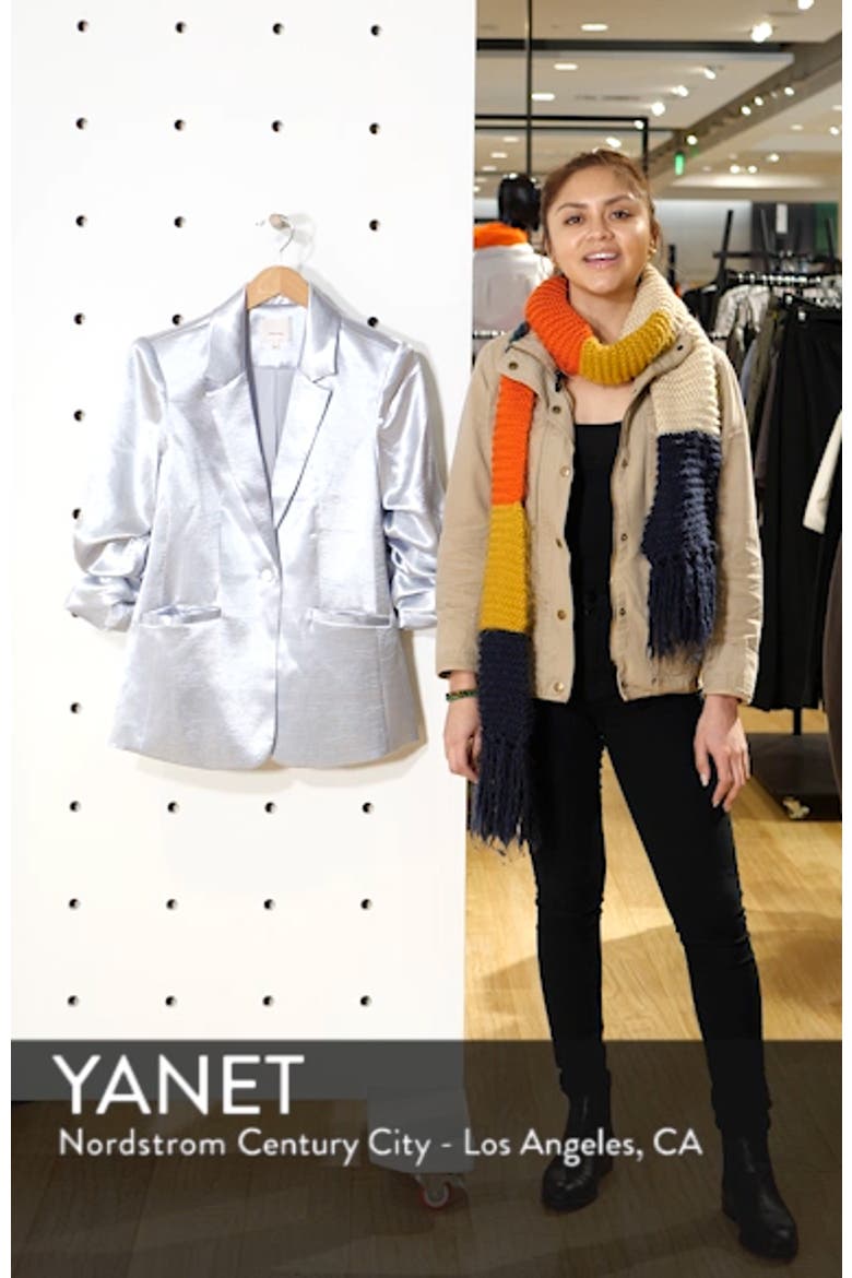 Kylie Hammered Satin Jacket video
