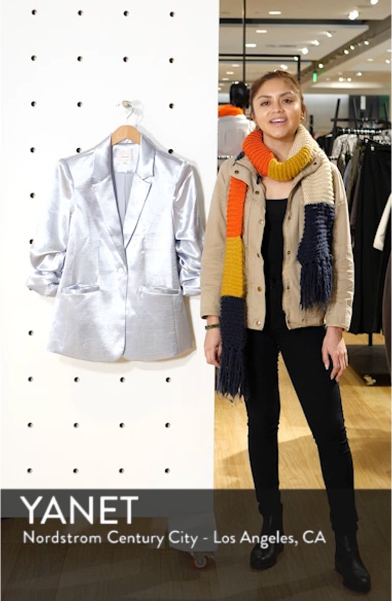 Kylie Hammered Satin Jacket, sales video thumbnail