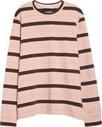 Tanner Fletcher Flynn Stripe Long Sleeve Cotton T-Shirt