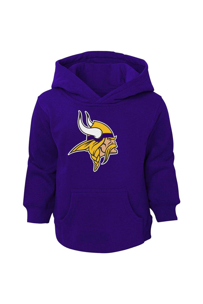 Toddler Purple Minnesota Vikings Logo Pullover Hoodie, Main, color, Purple
