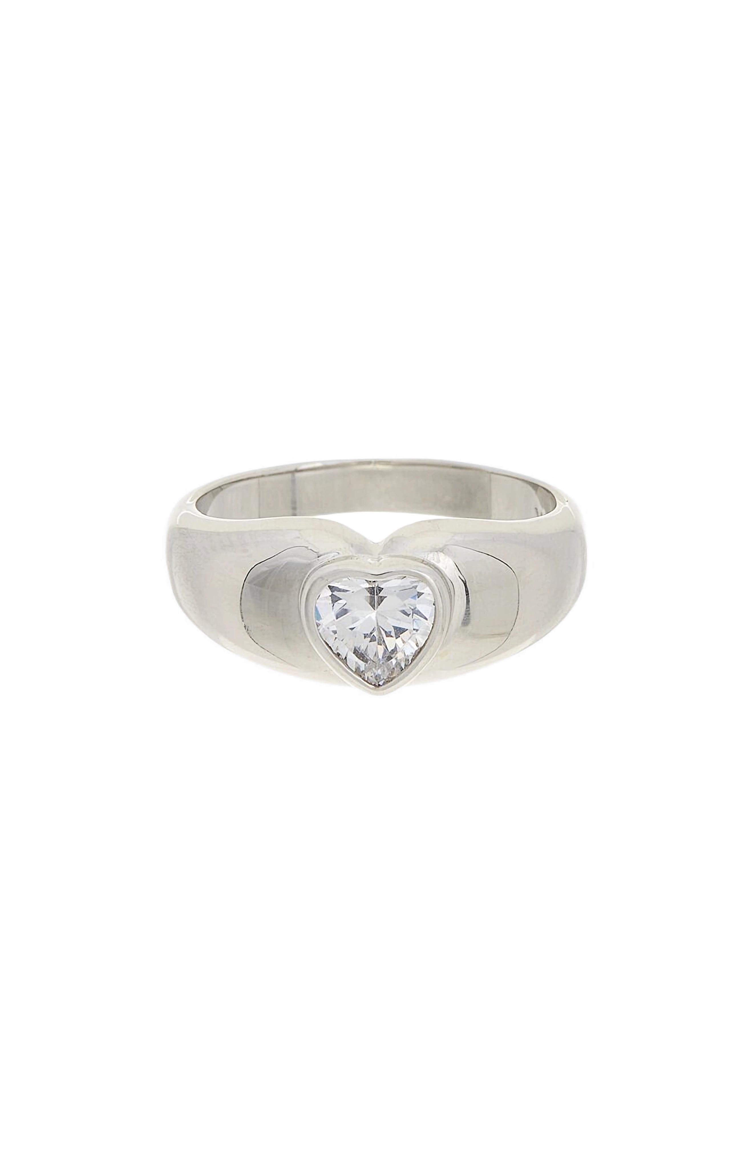 Juvell Cubic Zirconia Heart Ring