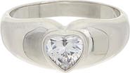 Juvell Cubic Zirconia Heart Ring