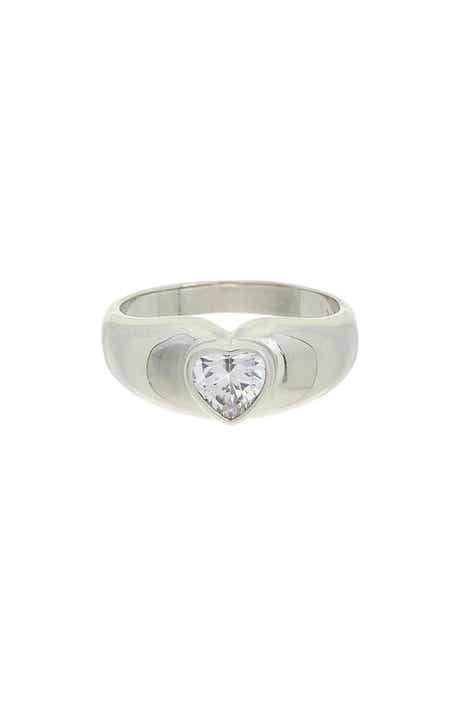 Juvell Cubic Zirconia Heart Ring