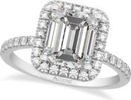 ALLUREZ Emerald Cut Diamond Engagement 14k