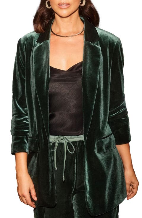 Shimmer Velvet Blazer