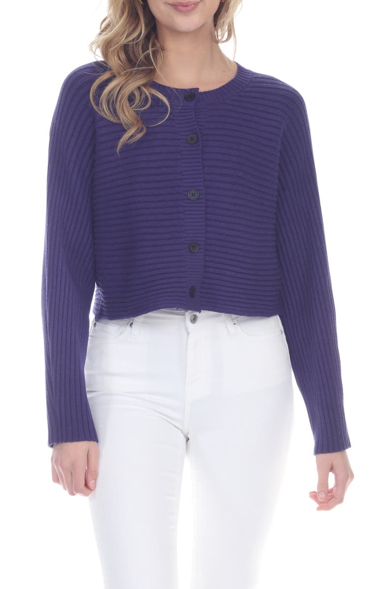 RAIN AND ROSE Cropped Cardigan, Main, color, 