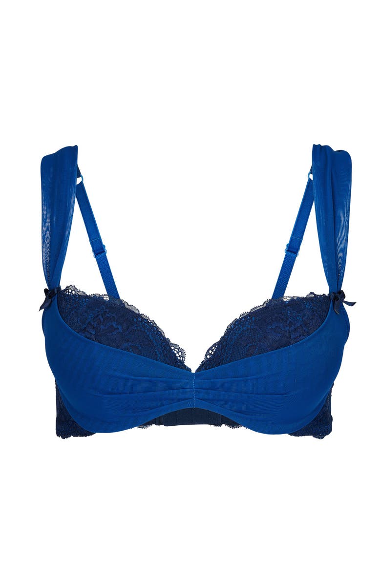 Adore Me Clairabella Contour Demi Bra, Alternate, color, Dark Blue