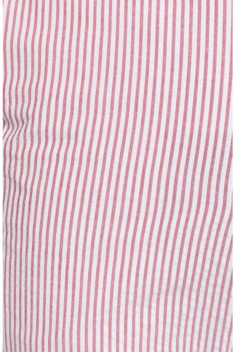 Flat Front Stripe Cotton Seersucker Pants, Alternate, color, RED