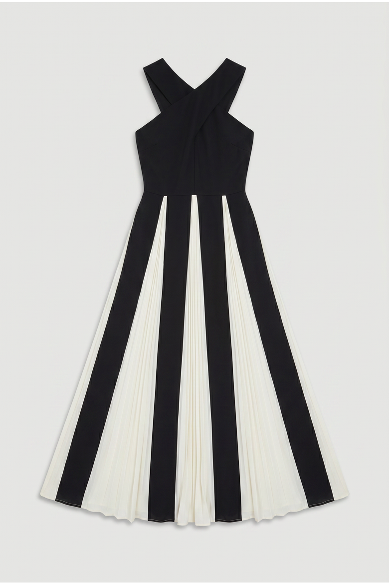 Cross Front Maxi Dress, Alternate, color, Mono