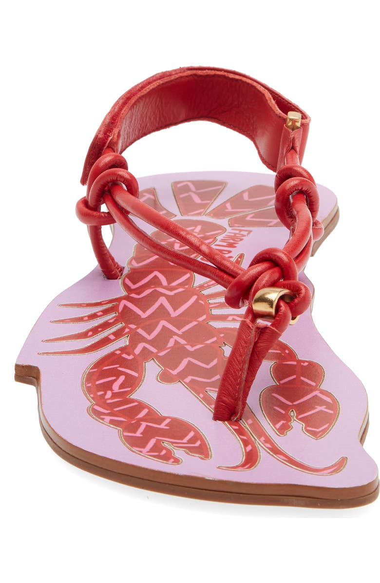 FARM Rio Lobster Slingback Sandal, Alternate, color, Scarlet And Lilac