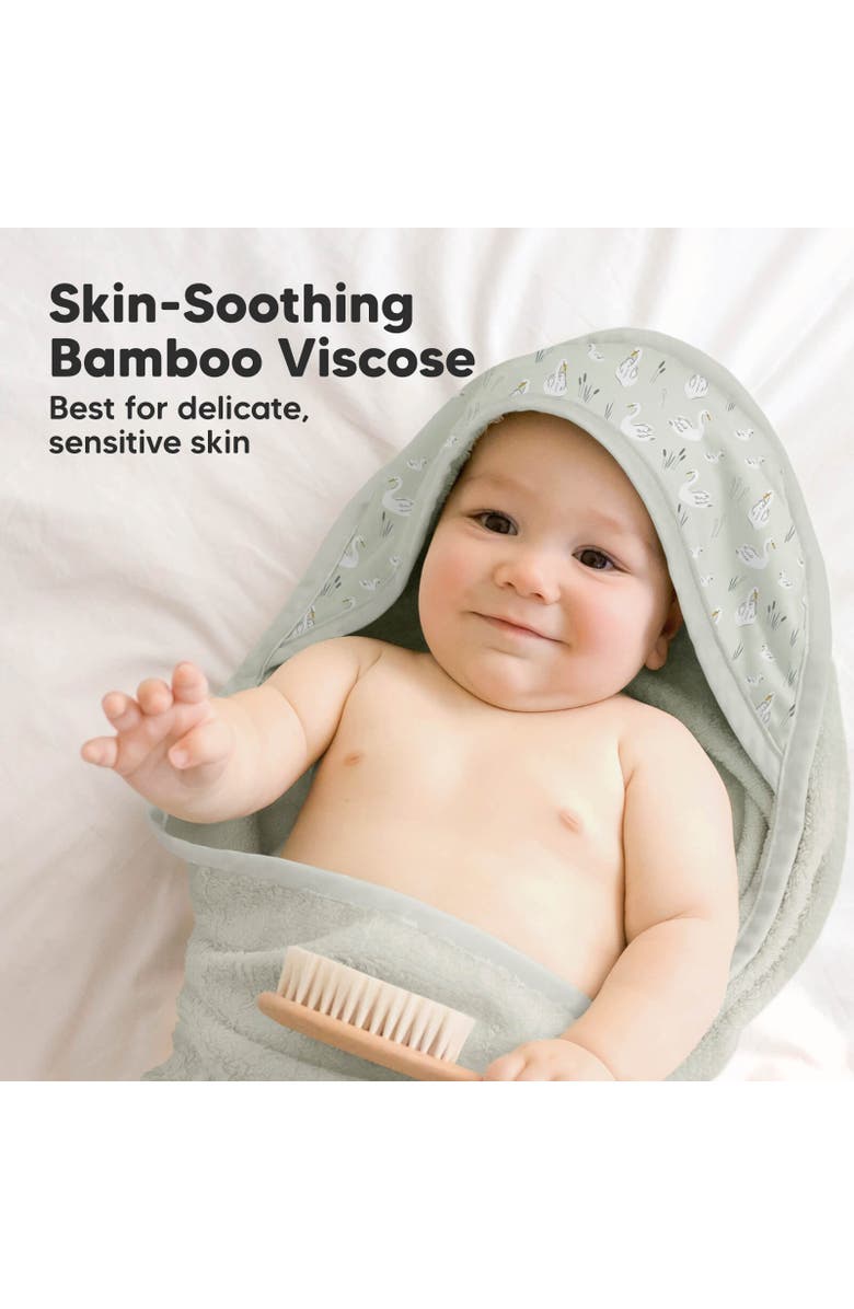 KeaBabies Luxe Baby Hooded Towel, Alternate, color, Serenity