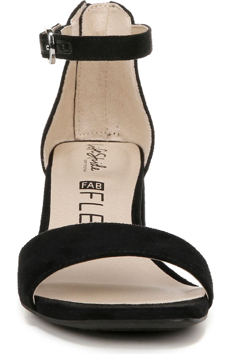 LifeStride Cassidy Ankle Strap Sandal, Alternate, color, Black