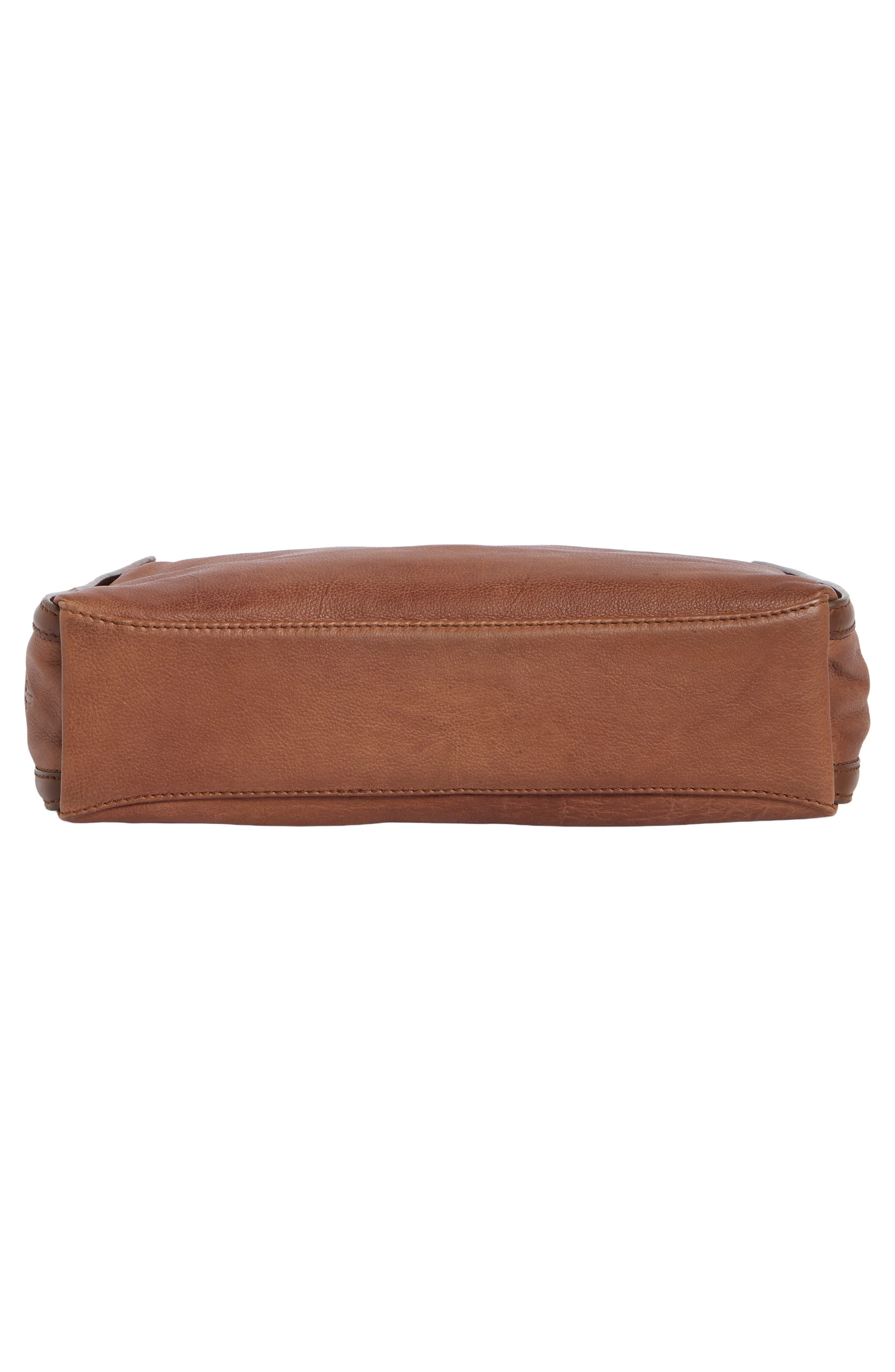 Carla Studded Shoulder Bag, Alternate, color, COGNAC