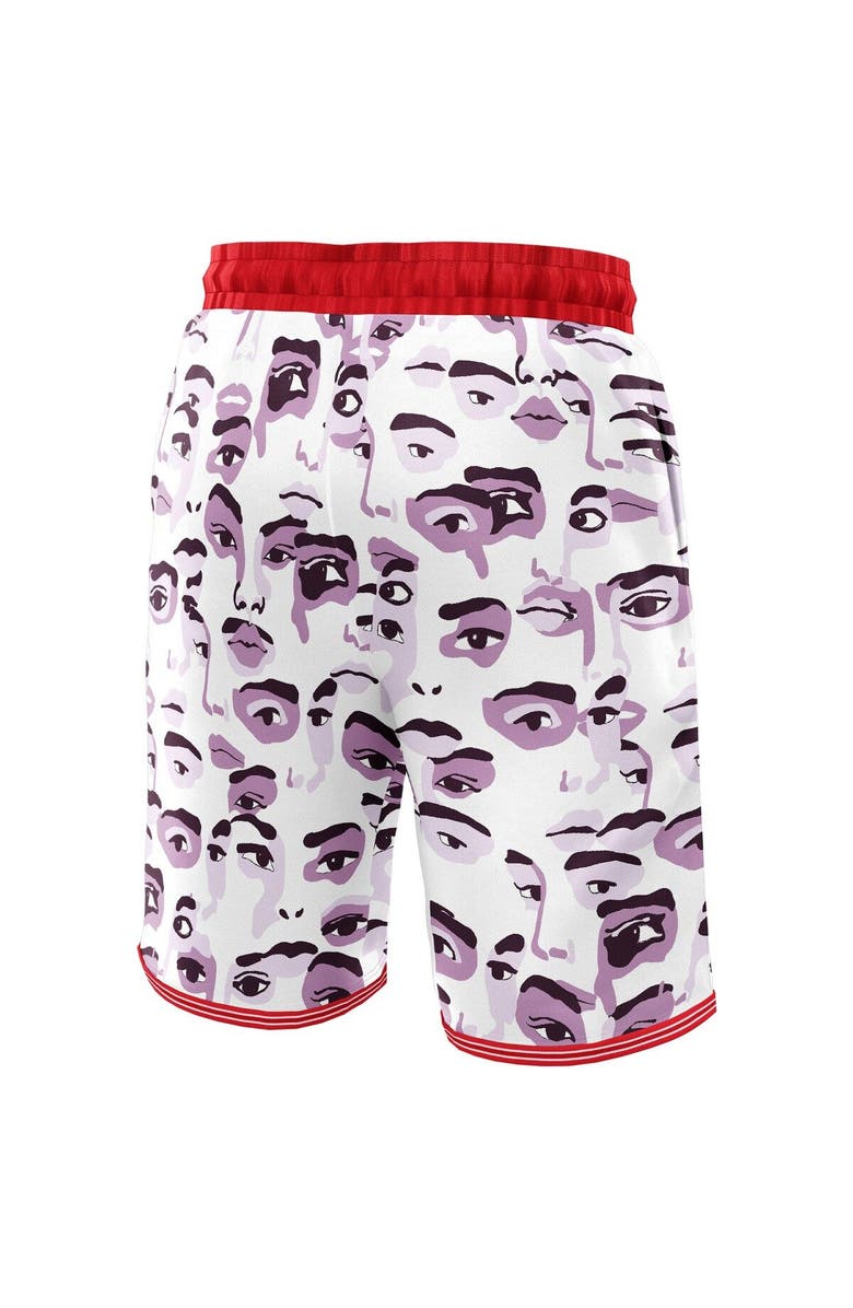 NBA X KIDSUPER Unisex NBA & KidSuper Studios by Fanatics White Toronto Raptors Hometown Shorts, Alternate, color, White