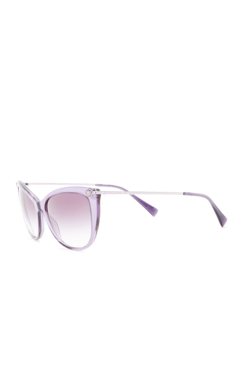 57mm Cat Eye Sunglasses, Alternate, color, VIOLET