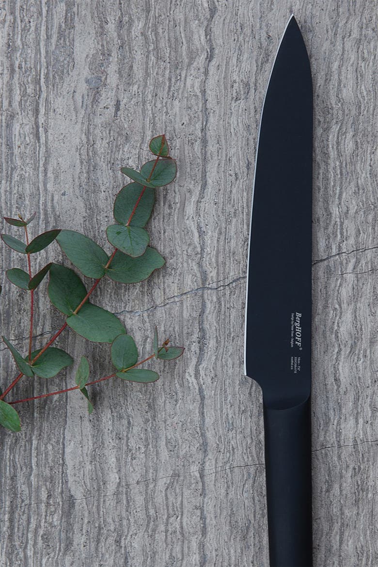 Black 7" Carving Knife, Alternate, color, BLACK