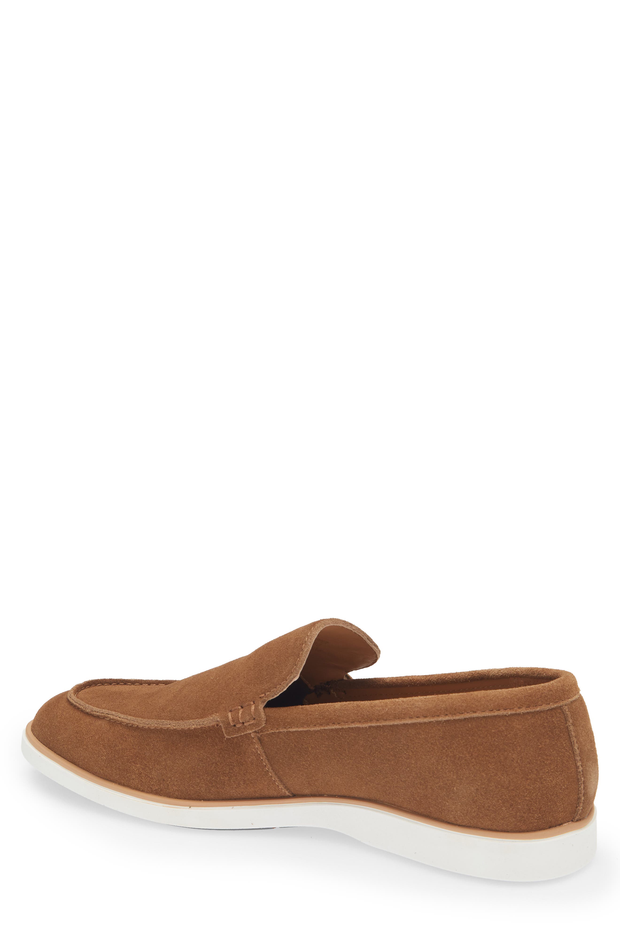 VITTORIO RUSSO Alto Loafer, Alternate, color, Silk Suede Brown