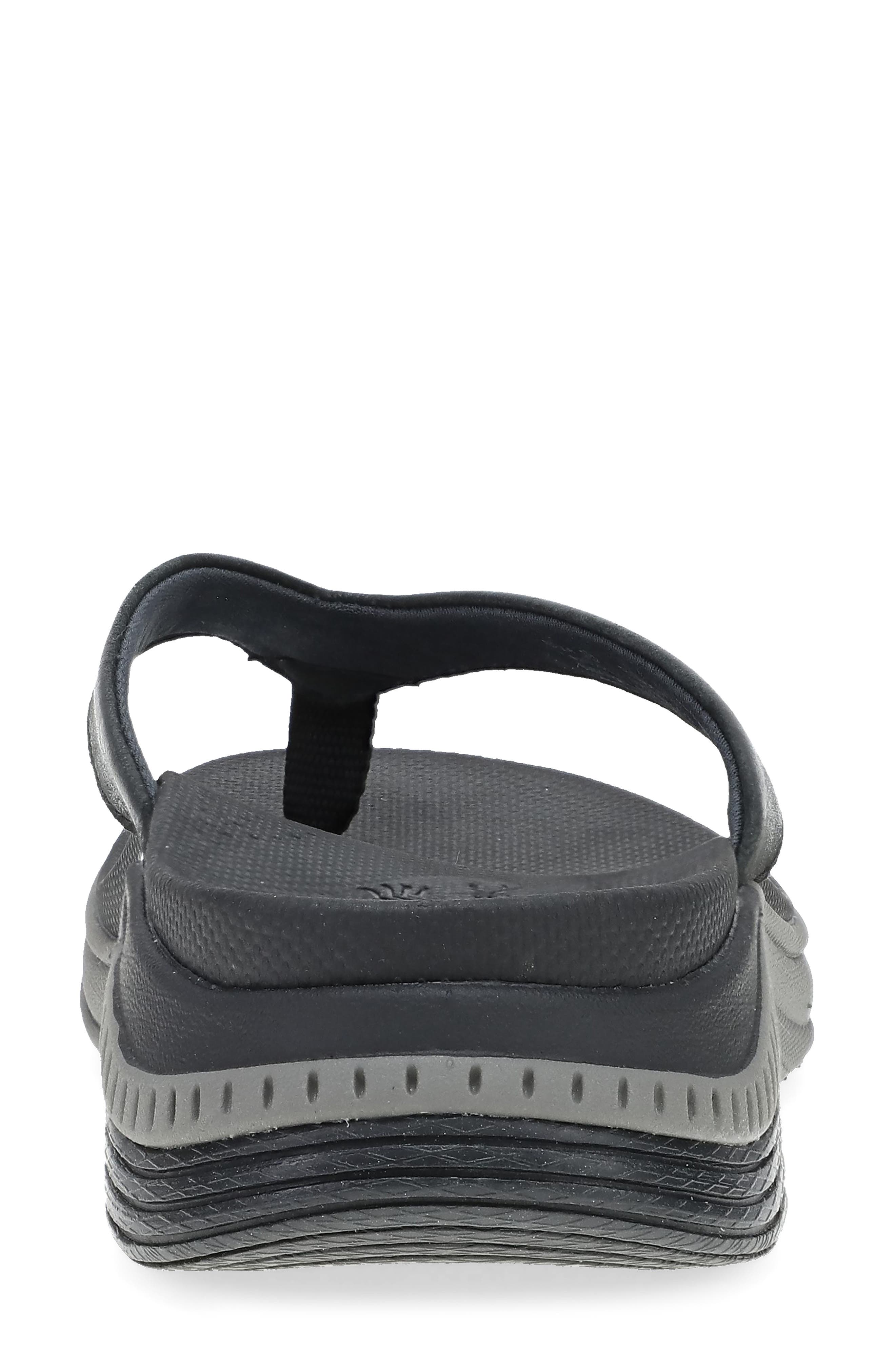 Dansko Rosemary Platform Flip Flop, Alternate, color, Black Calf