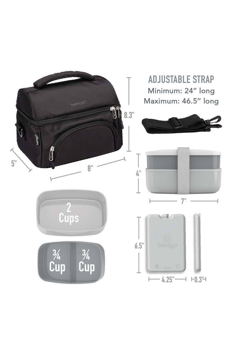 BENTGO Deluxe Lunch 4-Piece Set, Alternate, color, Black