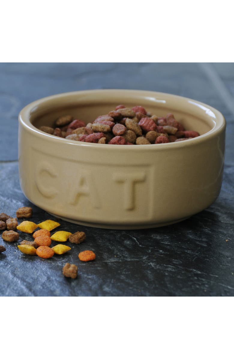 MASON CASH 5.2 Inch Cane Cat Food and Water Bowl, Alternate, color, Brown