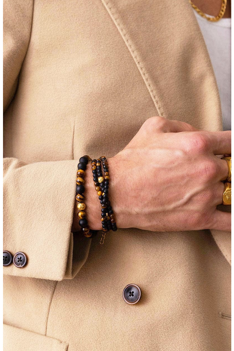 Mykonos Wrap Around Bracelet, Alternate, color, Brown Tiger Eye