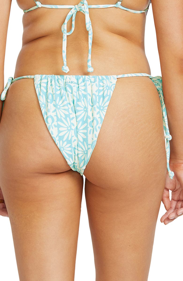 Billabong Happy Dance Bells Side Tie Bikini Bottoms, Alternate, color, Sea Spray
