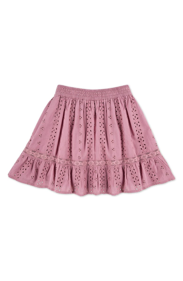 abercrombie kids Kids' Cotton Eyelet Skort, Alternate, color, Rose